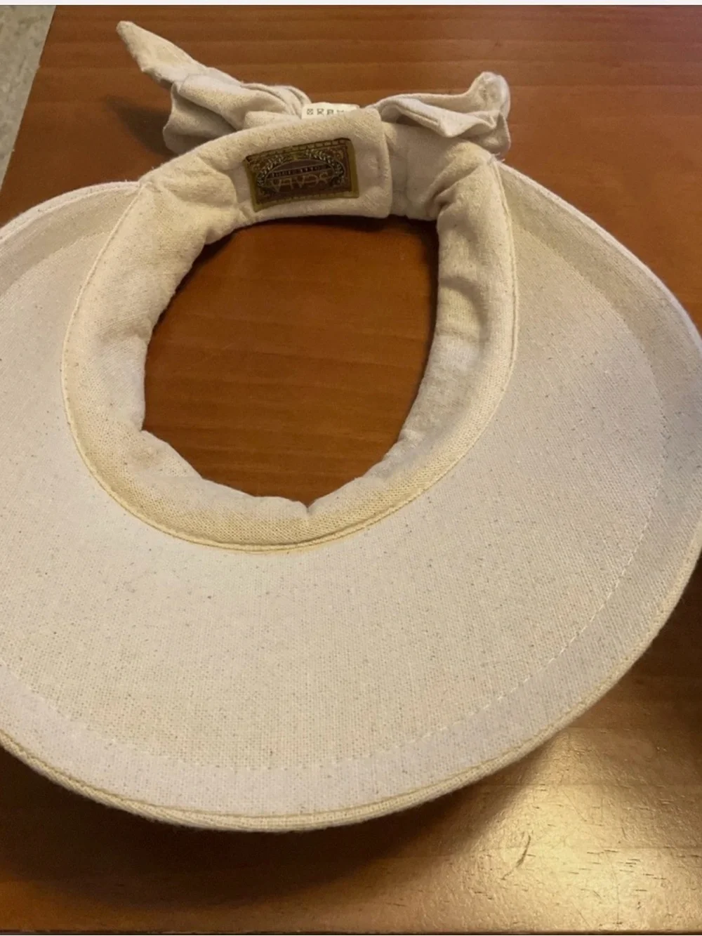 SCALA Beige Women's Visor Cap - Neutral Summer Accessory